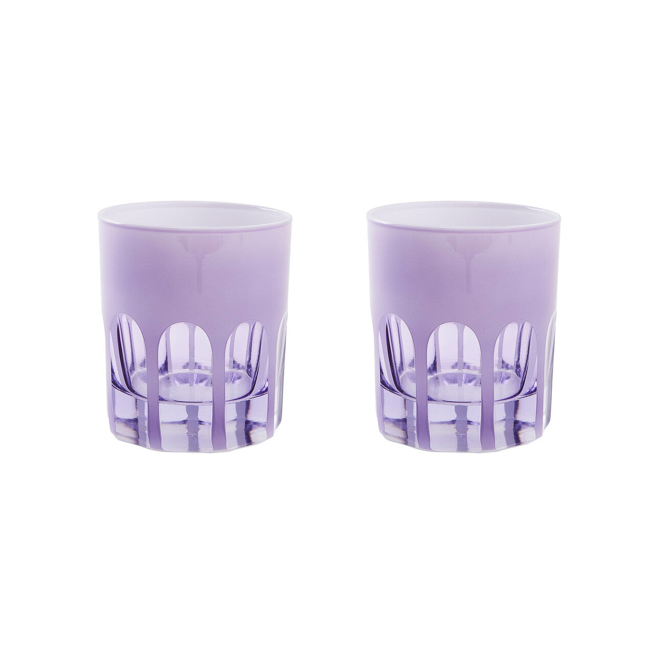 Rialto Glass Old Fashion Lupine Set of 2
