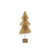 4" Round x 10"H Sisal Bottle Brush Tree with Wood Base, Cream Color