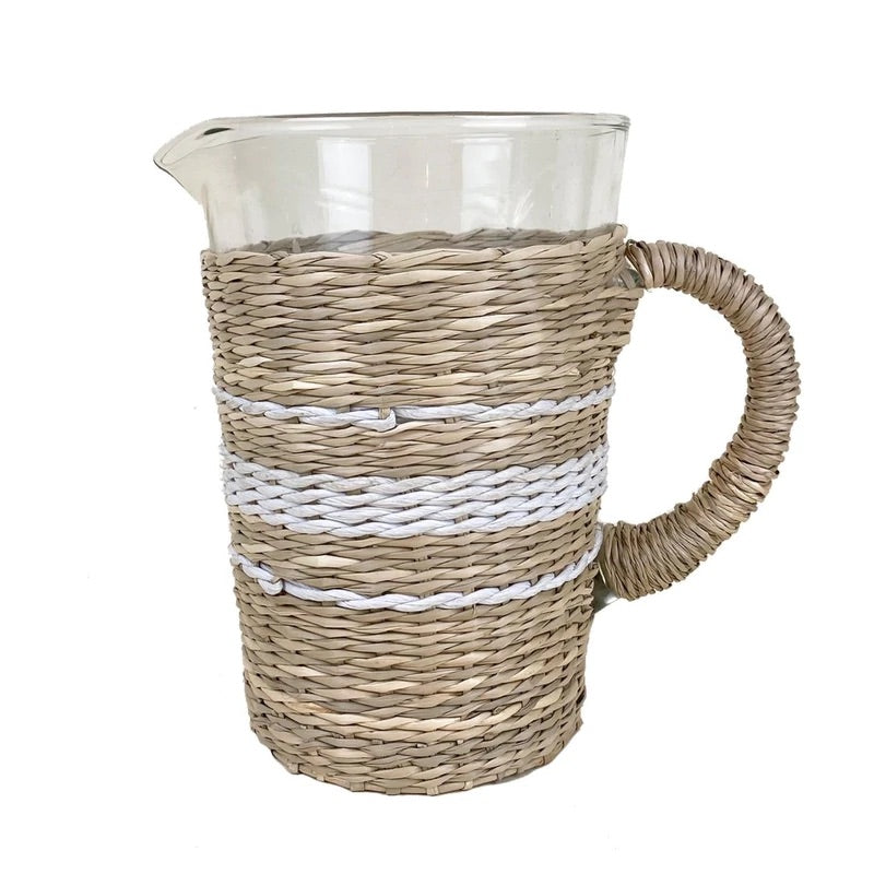 White Striped Seagrass Pitcher