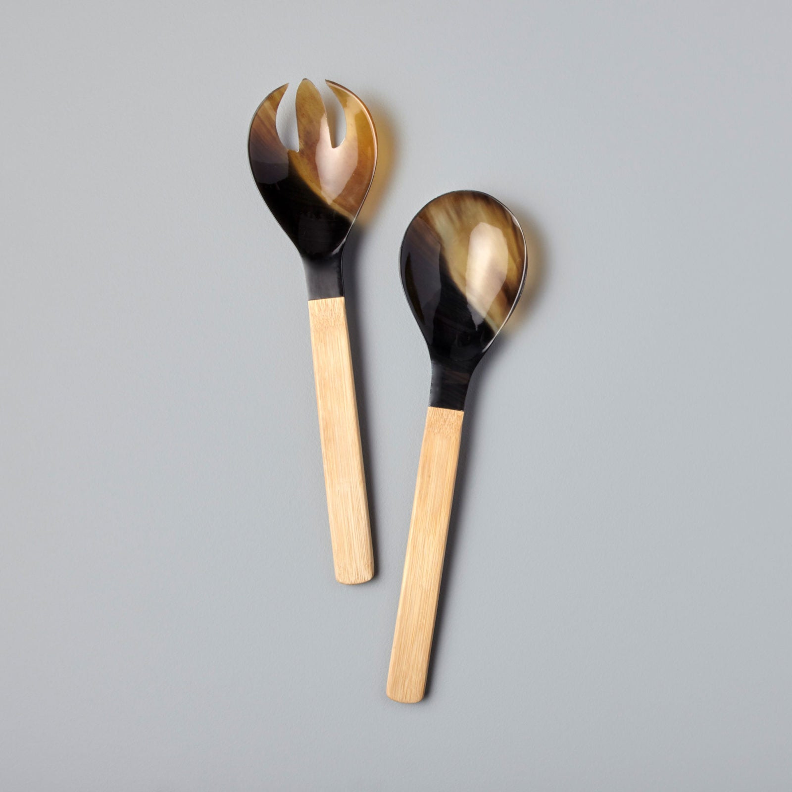 Horn & Bamboo Serving Set