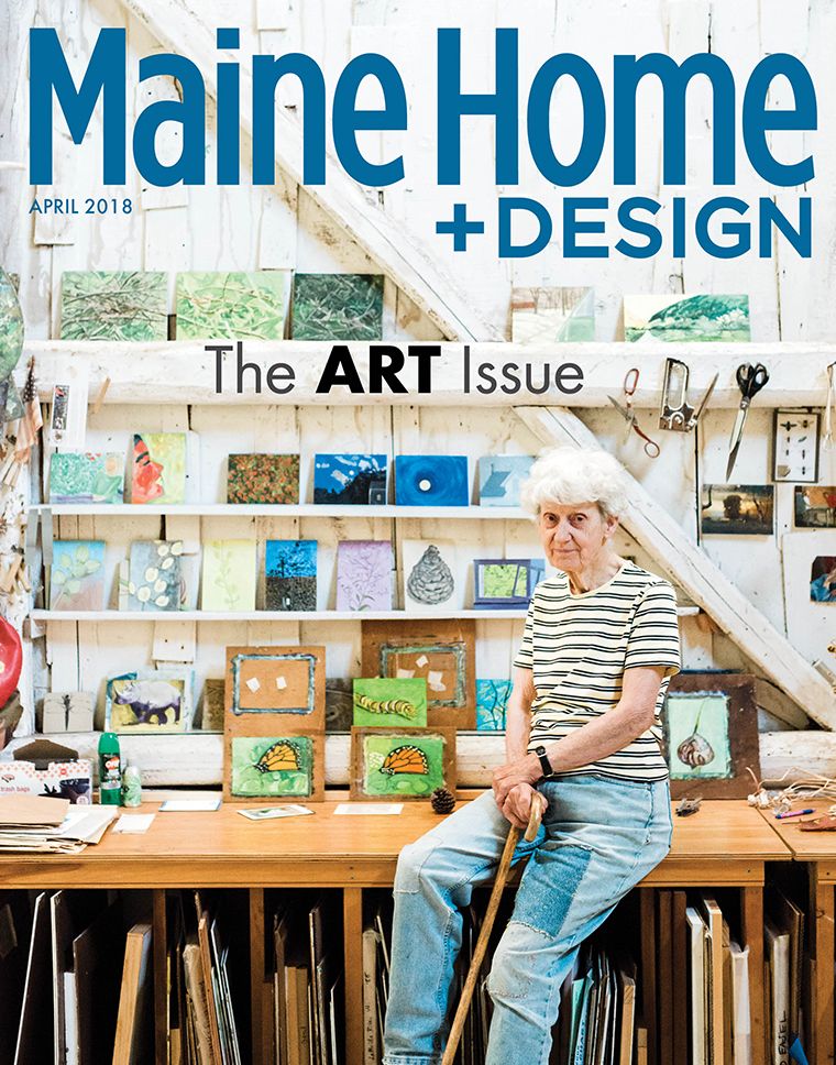 Maine Home+Design | Bongiorno focused on a looser interpretation of the theme for interior finishes, paints, and material choices, while Hurlbutt went with a more traditional interpretation for furniture and accouterments.