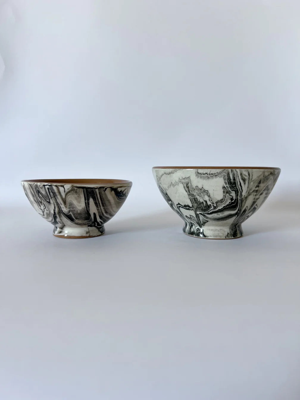 Black Swirled Bowls (Multiple Sizes)