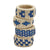 Ivory and Navy Napkin Rings Set of 4