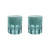 Rialto Glass Old Fashion Teal Set of 2