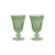 Rialto Glass Tulip Pale Sage Set of 2