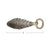 Cast Metal Fish Bottle Opener with Antique Brass Finish