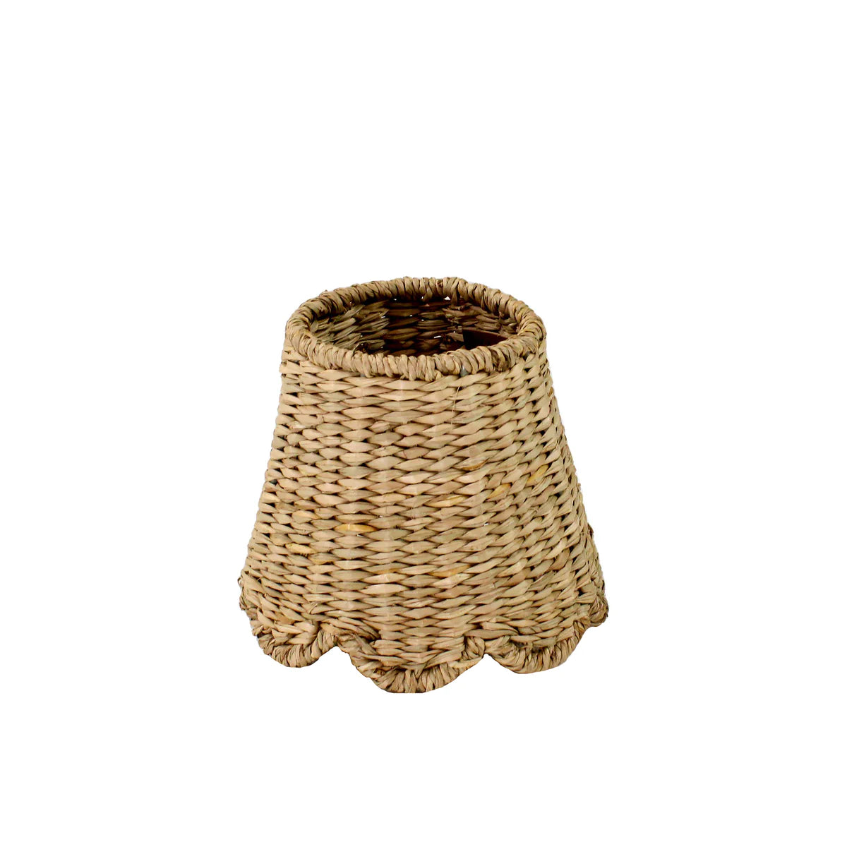 Scalloped Seagrass Lampshade Poldina Pro