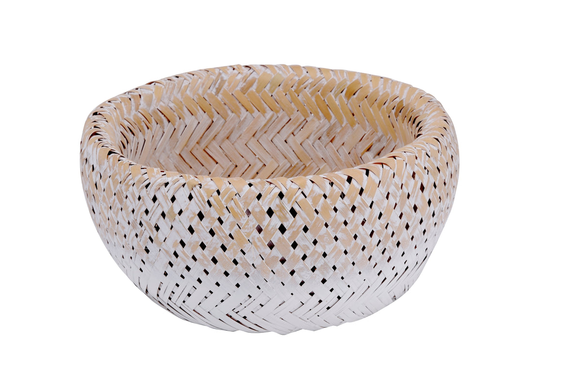 Woven and White Basket