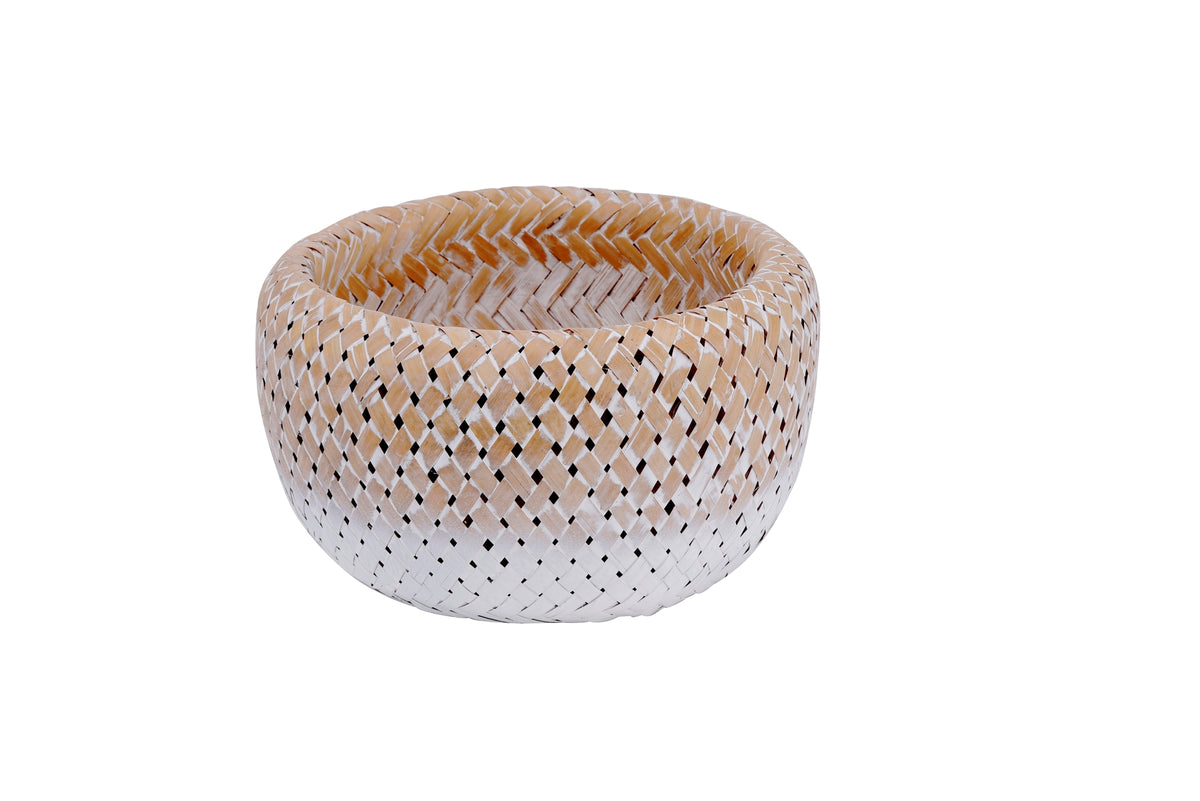 Woven and White Basket