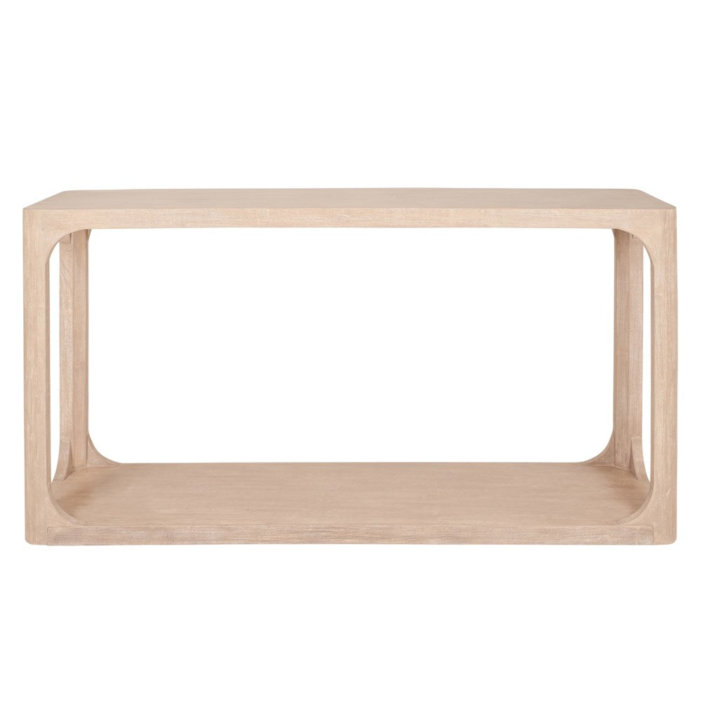 Beech Finish Console Table