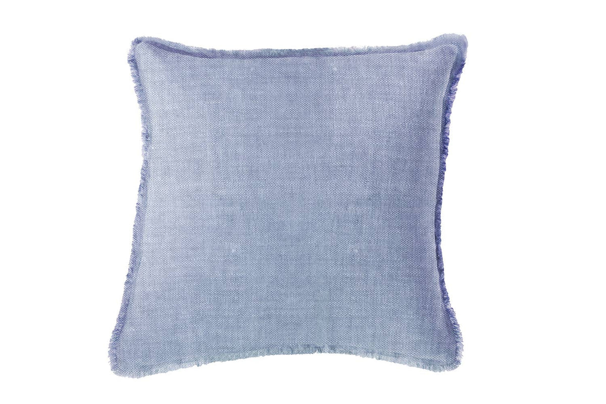 Chambray Blue Soft Linen Pillow