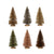 3" Round x 6"H Sisal Bottle Brush Tree with Wood Base, 6 Colors