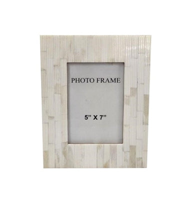 5x7” Carved Bone Picture Frame