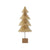4-1/2" Round x 11-1/2"H Sisal Bottle Brush Tree with Wood Base, Cream Color