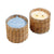 blue seaside 2 wick handwoven candle 12oz