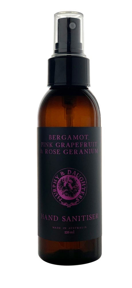 Hand Sanitizer - Bergamot, Pink Grapefruit and Rose Geranium
